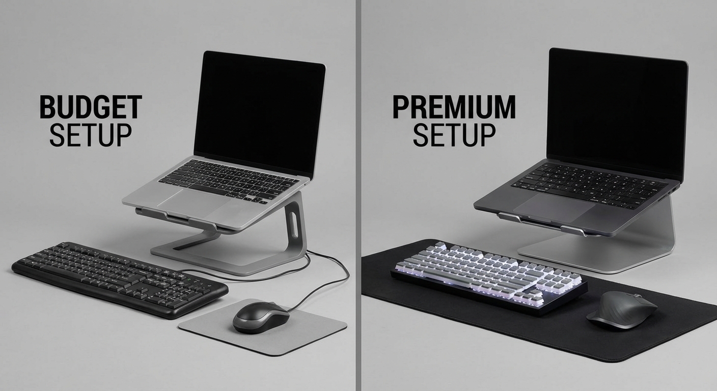 Budget vs premium remote work setup comparison for digital nomads