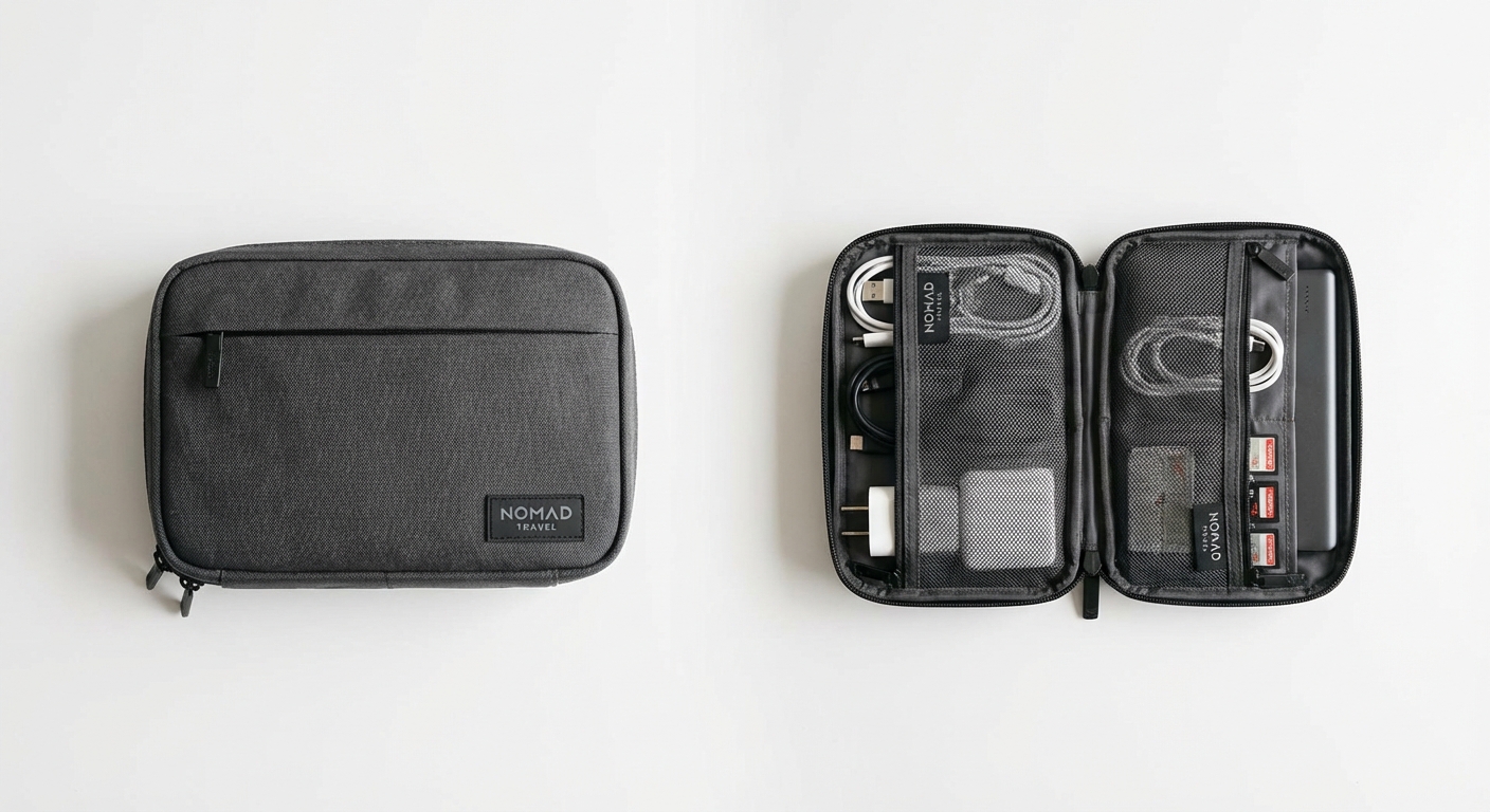 Peak Design vs BAGSMART tech pouch comparison for digital nomads